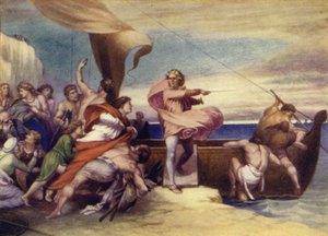 Alfred incitando a los sajones a resistir a los daneses de George Frederick Watts